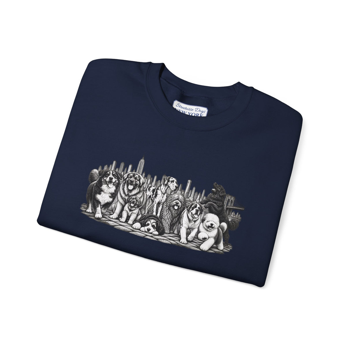 Large Dogs in New York: Unisex Extra Comfortable Sweatshirt