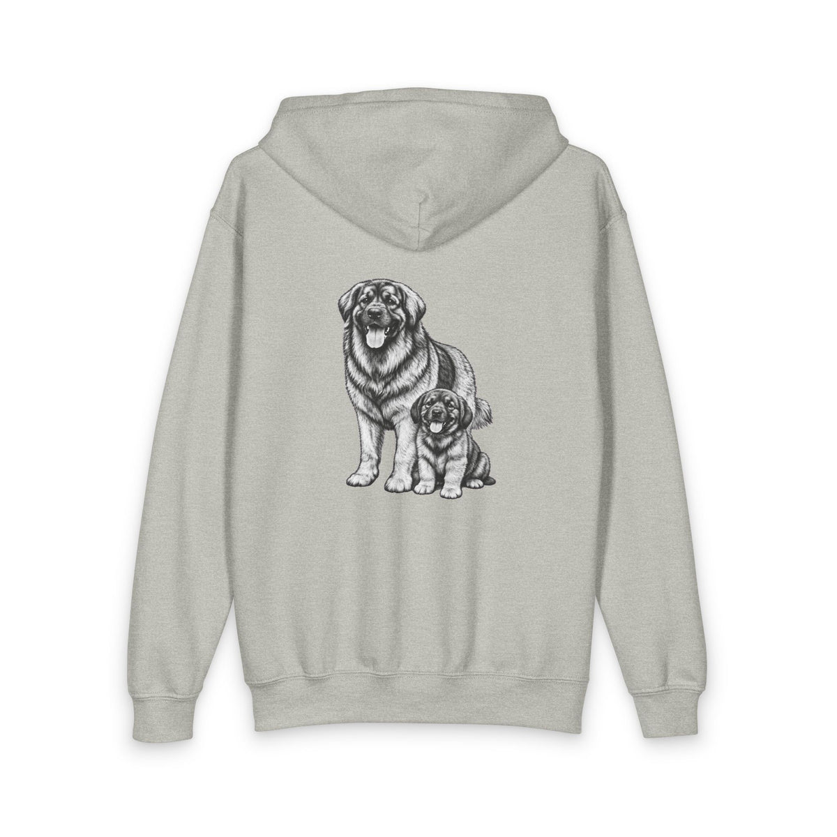 Leonberger, Youth Heavy Blend Zipped Unisex Hoodie