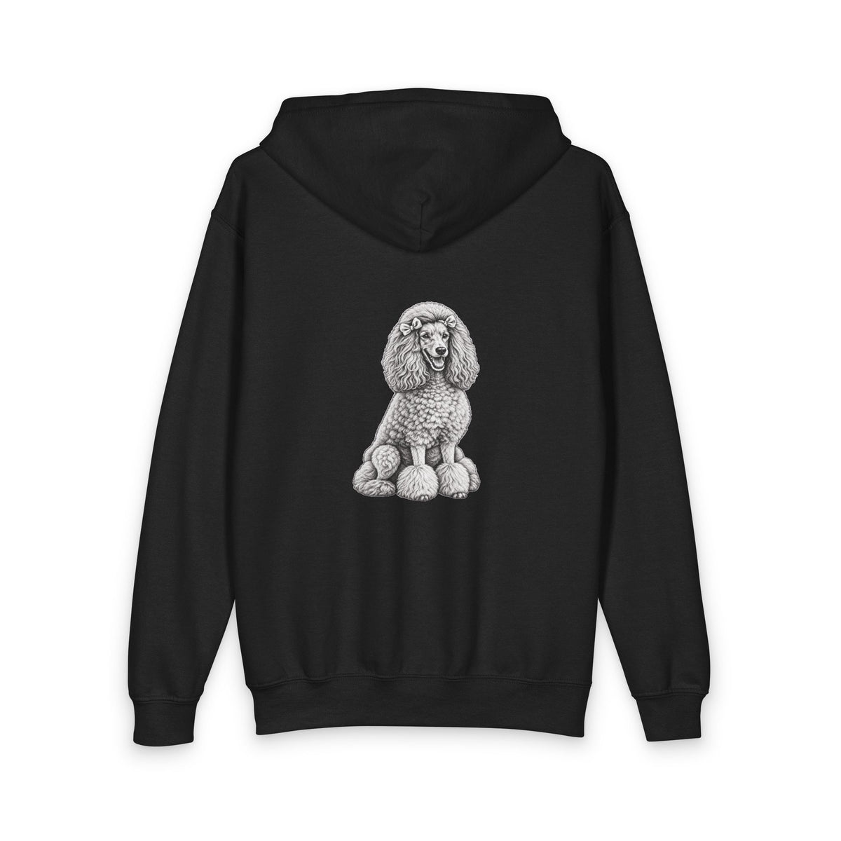 Poodle, Youth Heavy Blend Zipped Unisex Hoodie