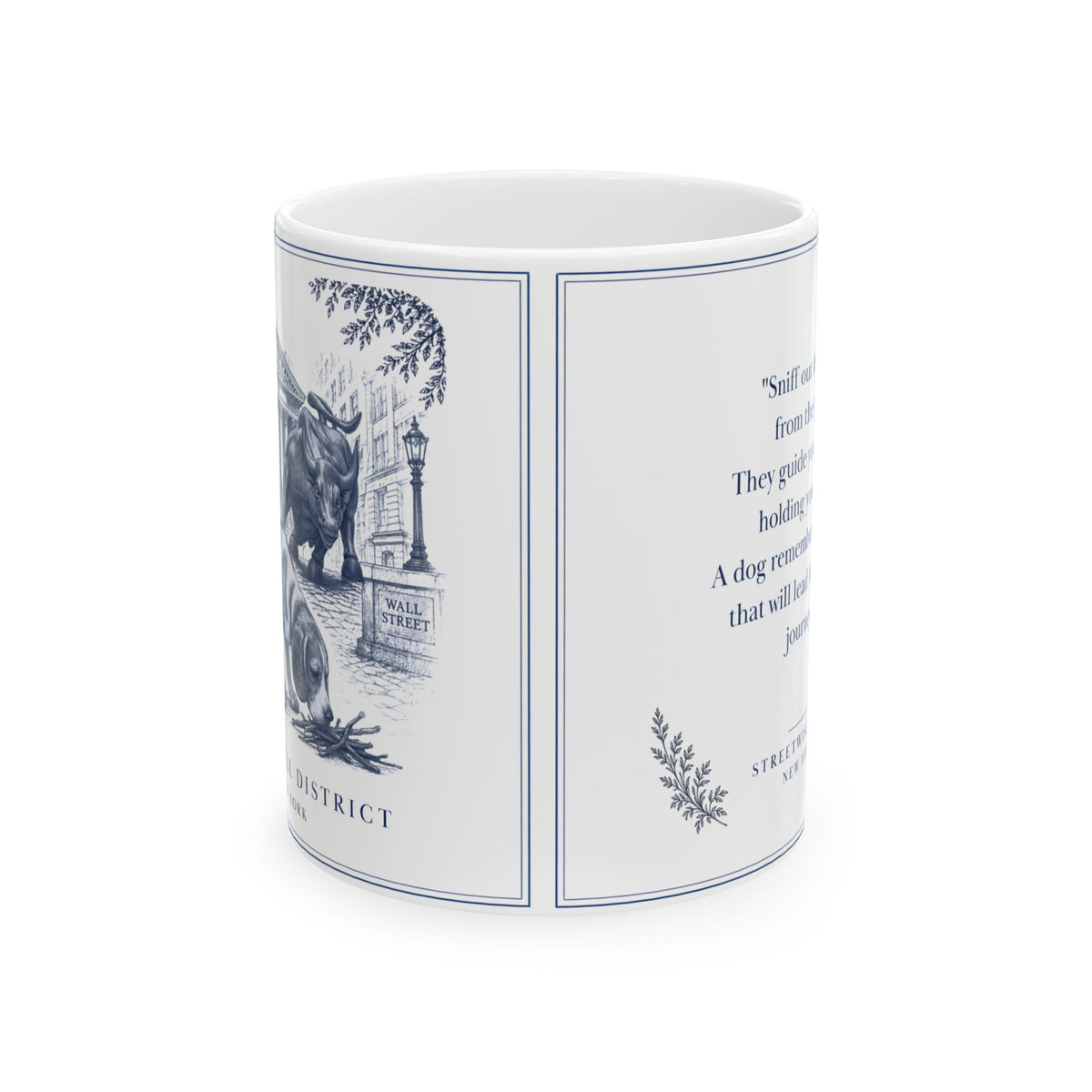 Financial District, Beagle: Whimsical Wisdom Mug