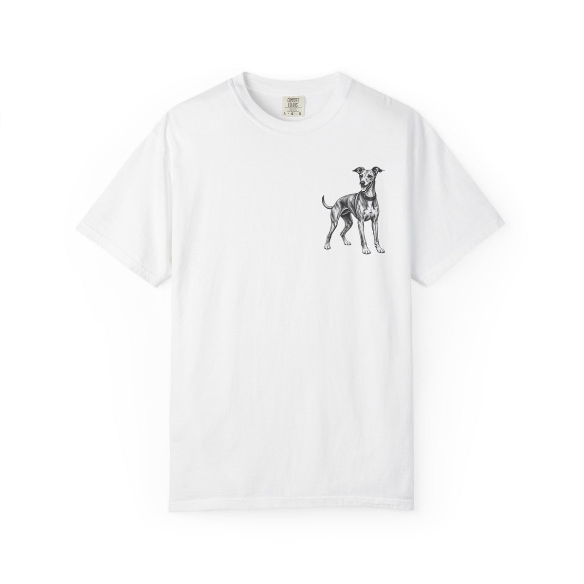 Greyhound Illustration, Illustrated Unisex T-Shirt | Exceptional Comfort