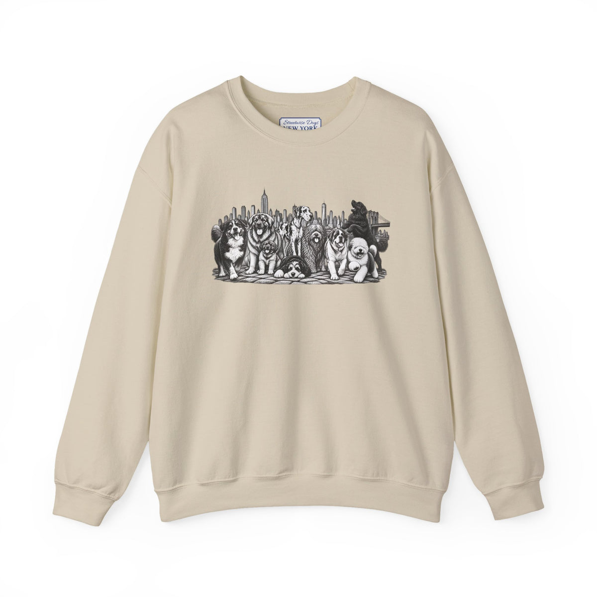 Large Dogs in New York: Unisex Extra Comfortable Sweatshirt