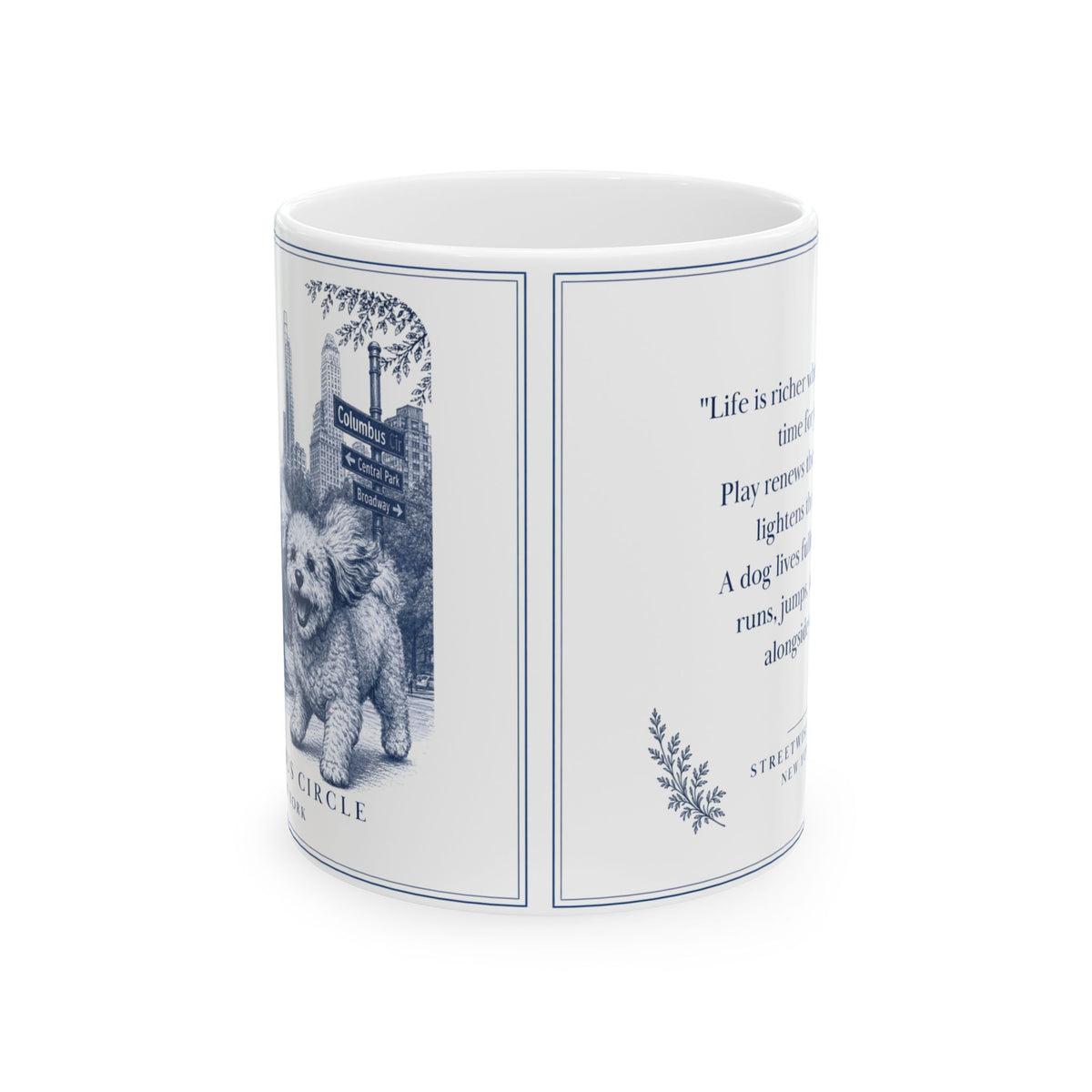 Columbus Circle New York, Poochon: Whimsical Wisdom Mug