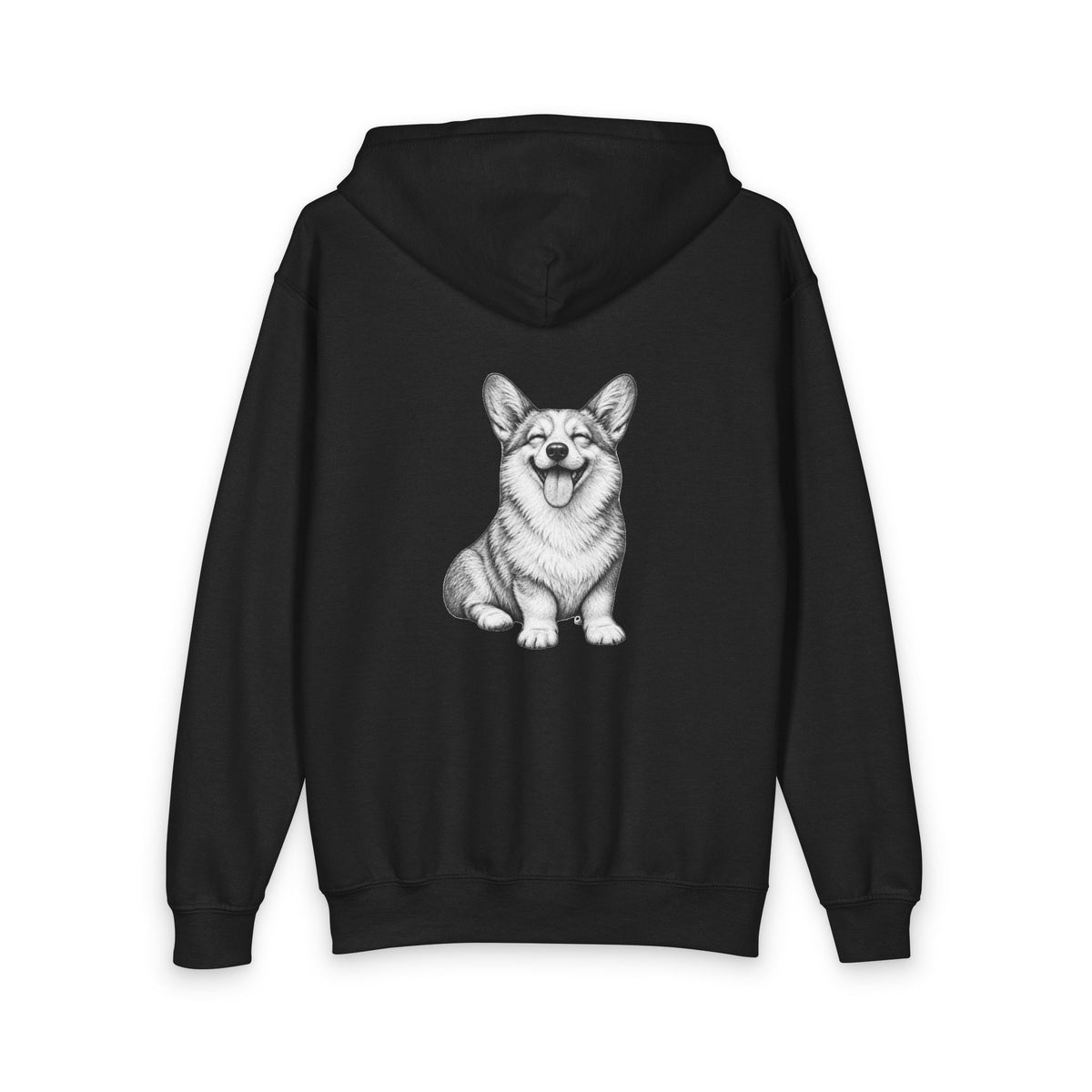 Corgi, Youth Heavy Blend Zipped Unisex Hoodie