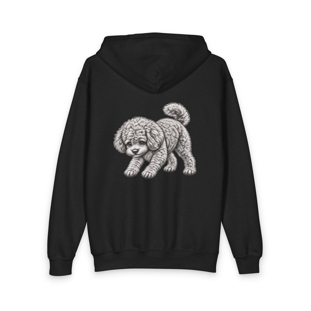 Toy Poodle, Youth Heavy Blend Zipped Unisex Hoodie