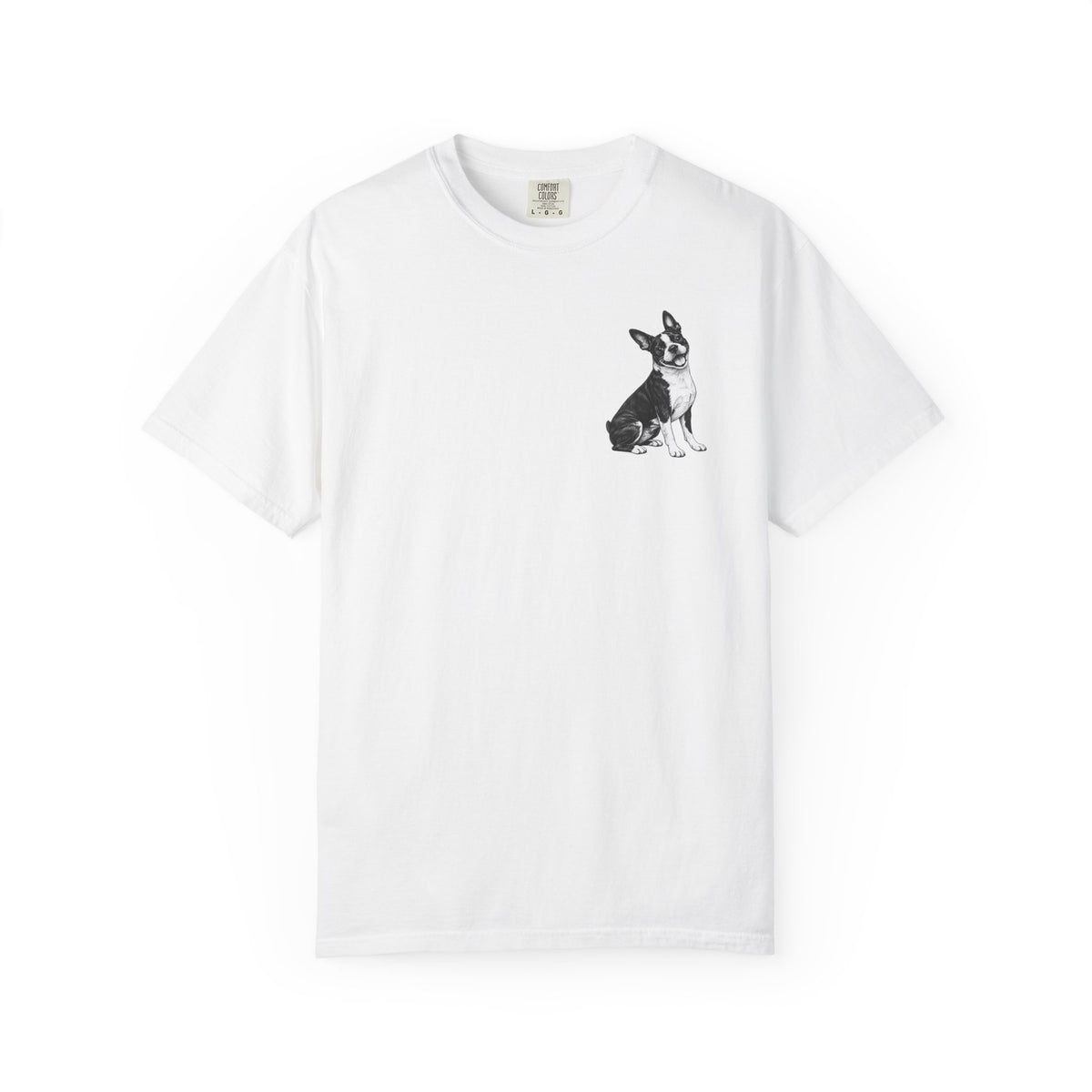 Boston Terrier, Illustrated Unisex T-Shirt | Exceptional Comfort