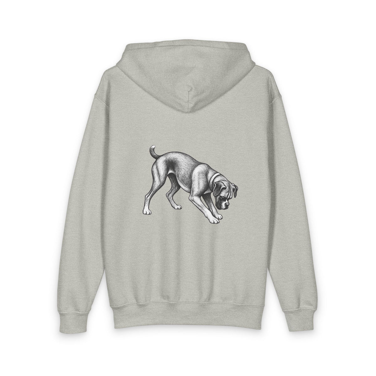 Boxer Dog, Youth Heavy Blend Zipped Unisex Hoodie