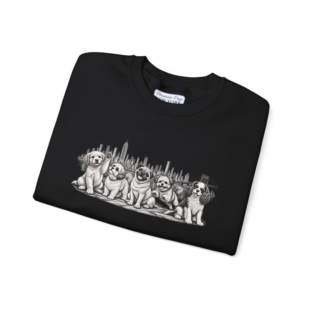 Little Dogs in New York City: Unisex Extra Comfortable Sweatshirt