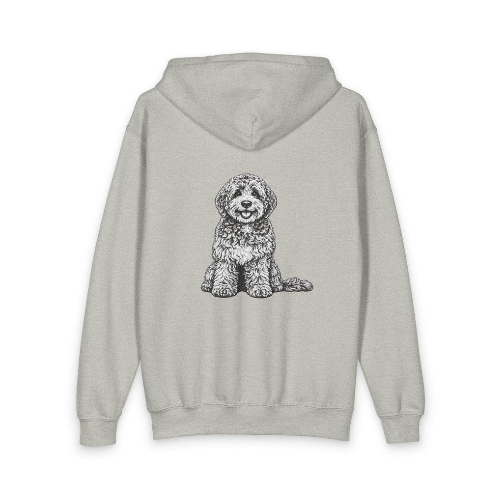 Labradoodle, Youth Heavy Blend Zipped Unisex Hoodie