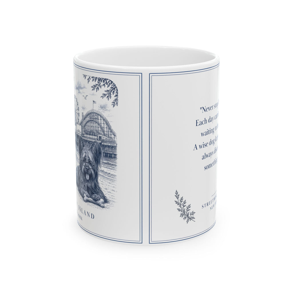 Coney Island, Skye Terrier: Whimsical Wisdom Mug