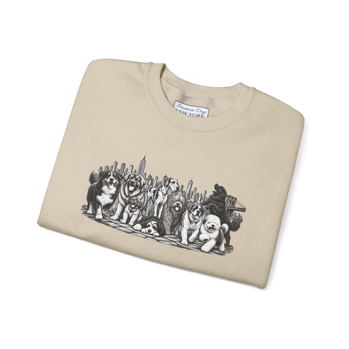 Large Dogs in New York: Unisex Extra Comfortable Sweatshirt