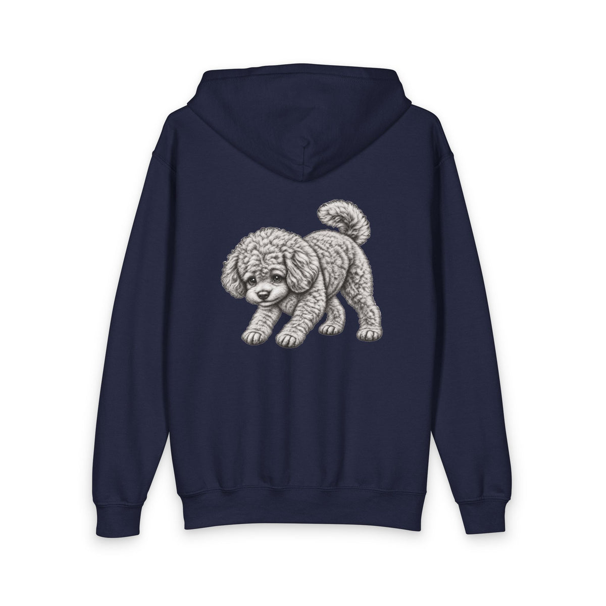 Toy Poodle, Youth Heavy Blend Zipped Unisex Hoodie
