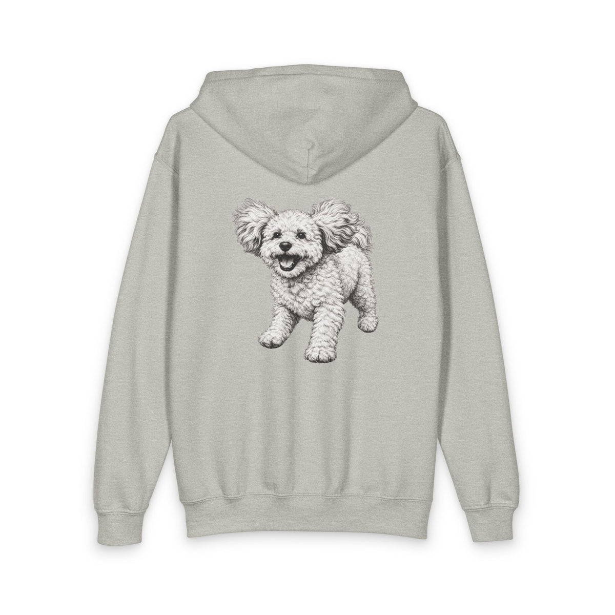 Poochon, Youth Heavy Blend Zipped Unisex Hoodie