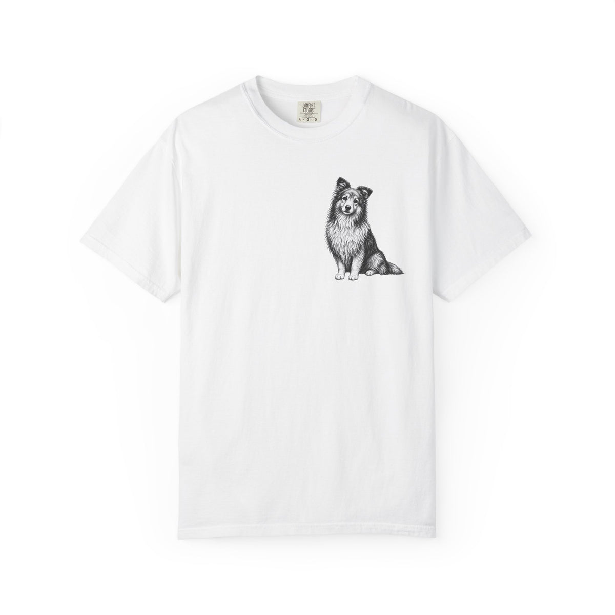Shetland Sheepdog, Illustrated Unisex T-Shirt | Exceptional Comfort
