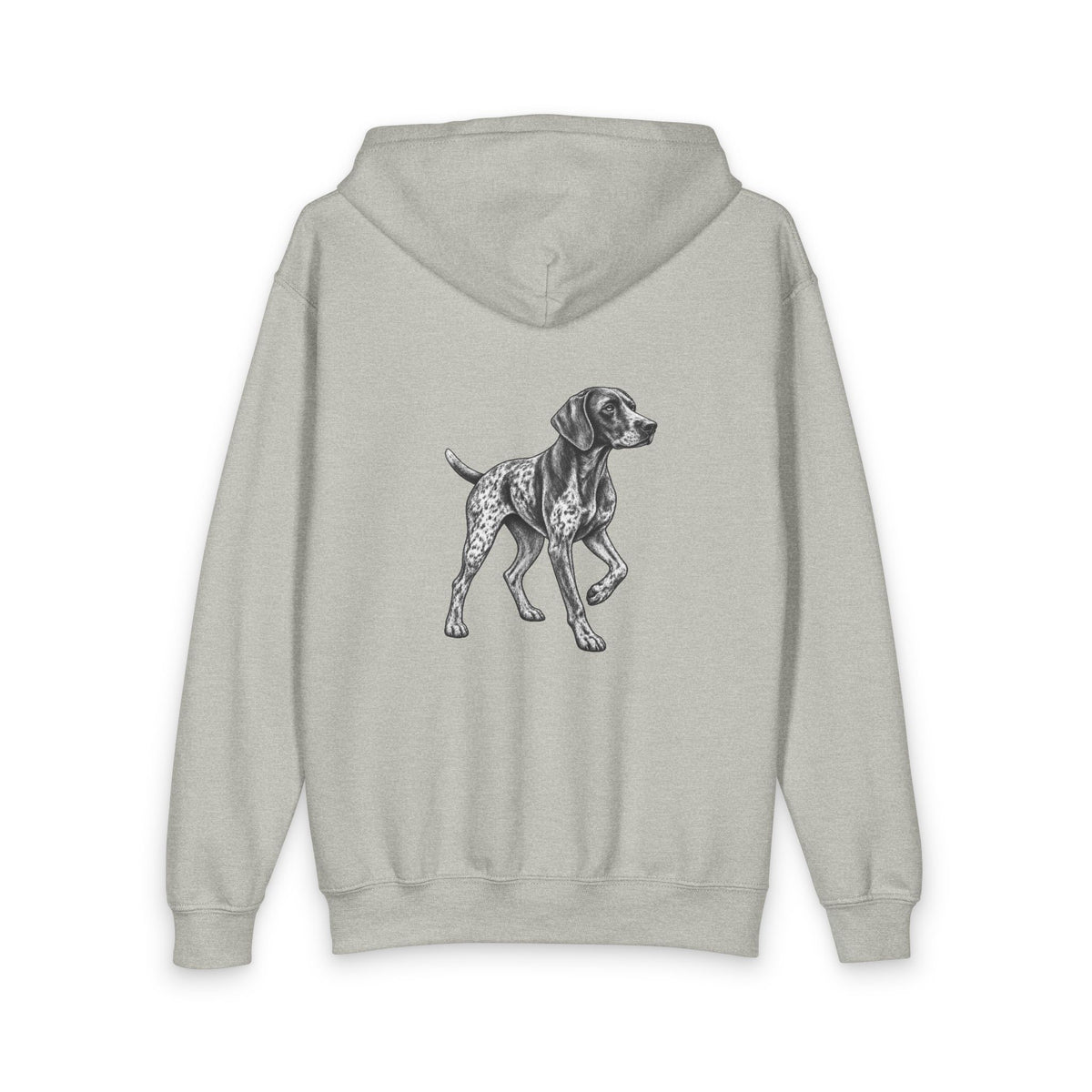 German Shorthaired Pointer, Youth Heavy Blend Zipped Unisex Hoodie