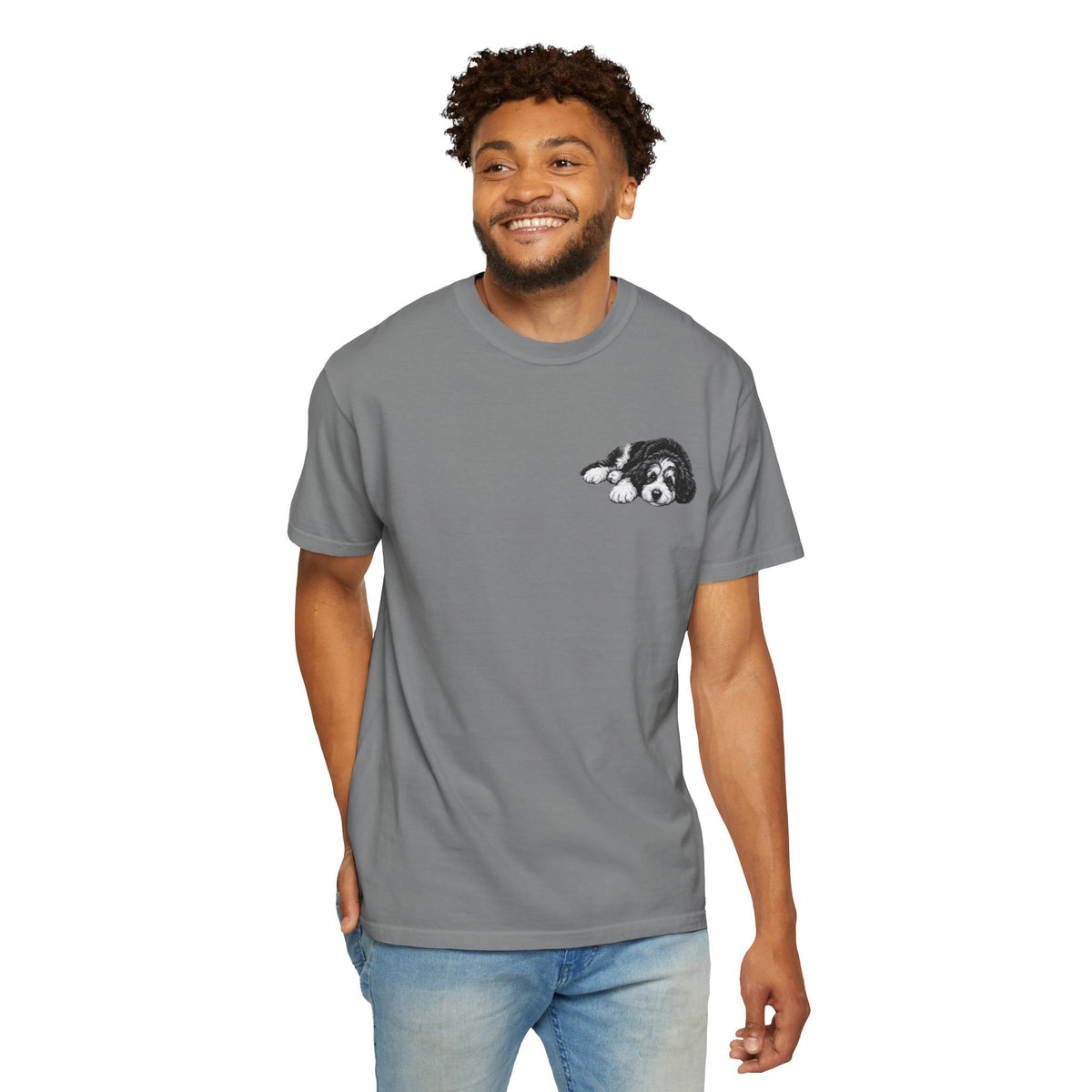 Bernedoodle, Illustrated Unisex T-Shirt | Exceptional Comfort