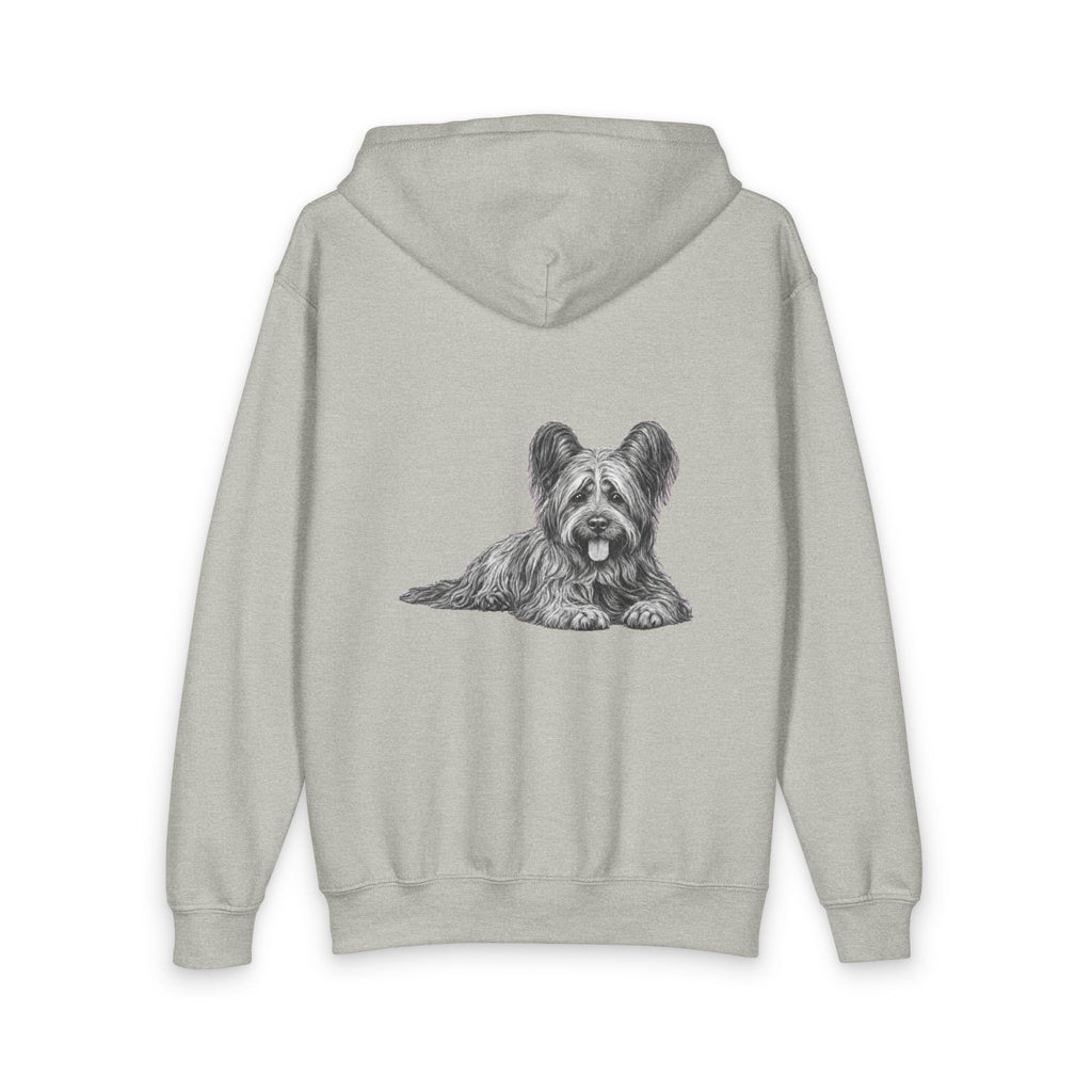 Skye Terrier, Youth Heavy Blend Zipped Unisex Hoodie