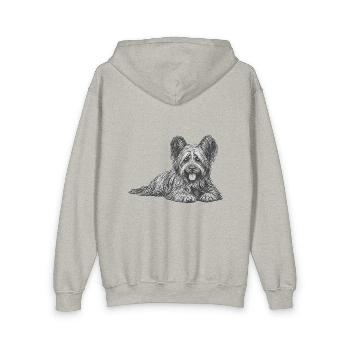 Skye Terrier, Youth Heavy Blend Zipped Unisex Hoodie