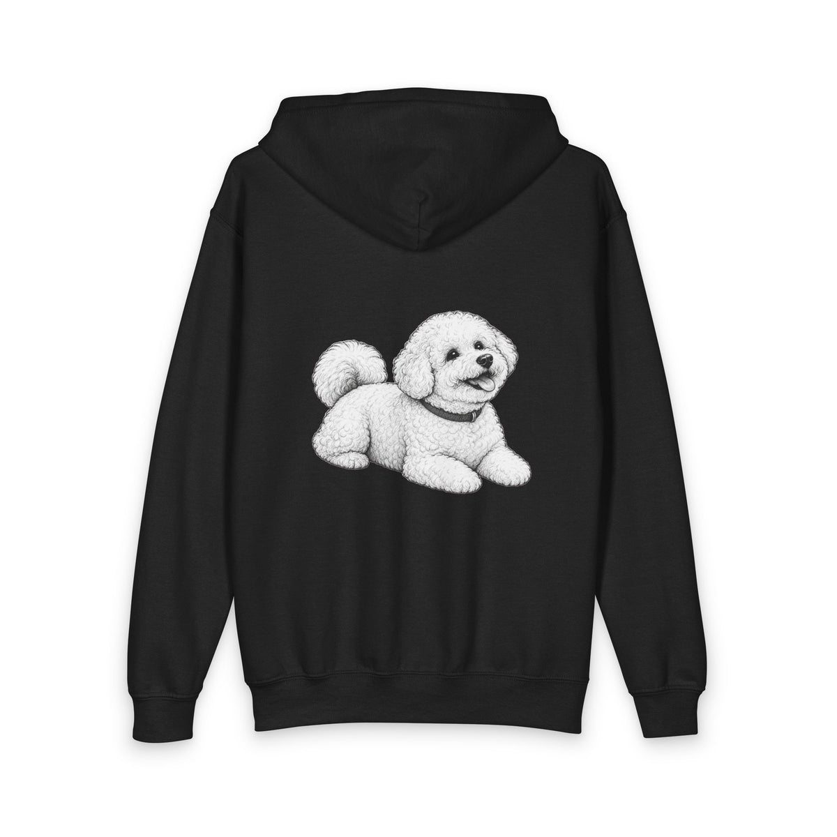 Bichon Frisé, Youth Heavy Blend Zipped Unisex Hoodie