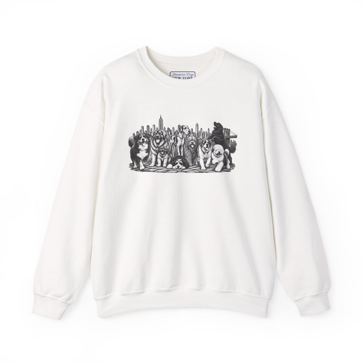Large Dogs in New York: Unisex Extra Comfortable Sweatshirt
