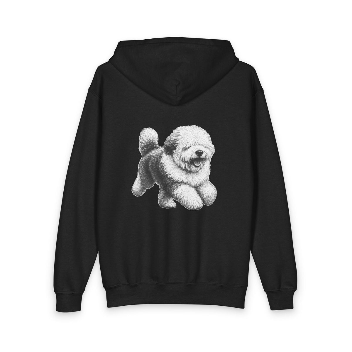 Old English Sheepdog, Youth Heavy Blend Zipped Unisex Hoodie