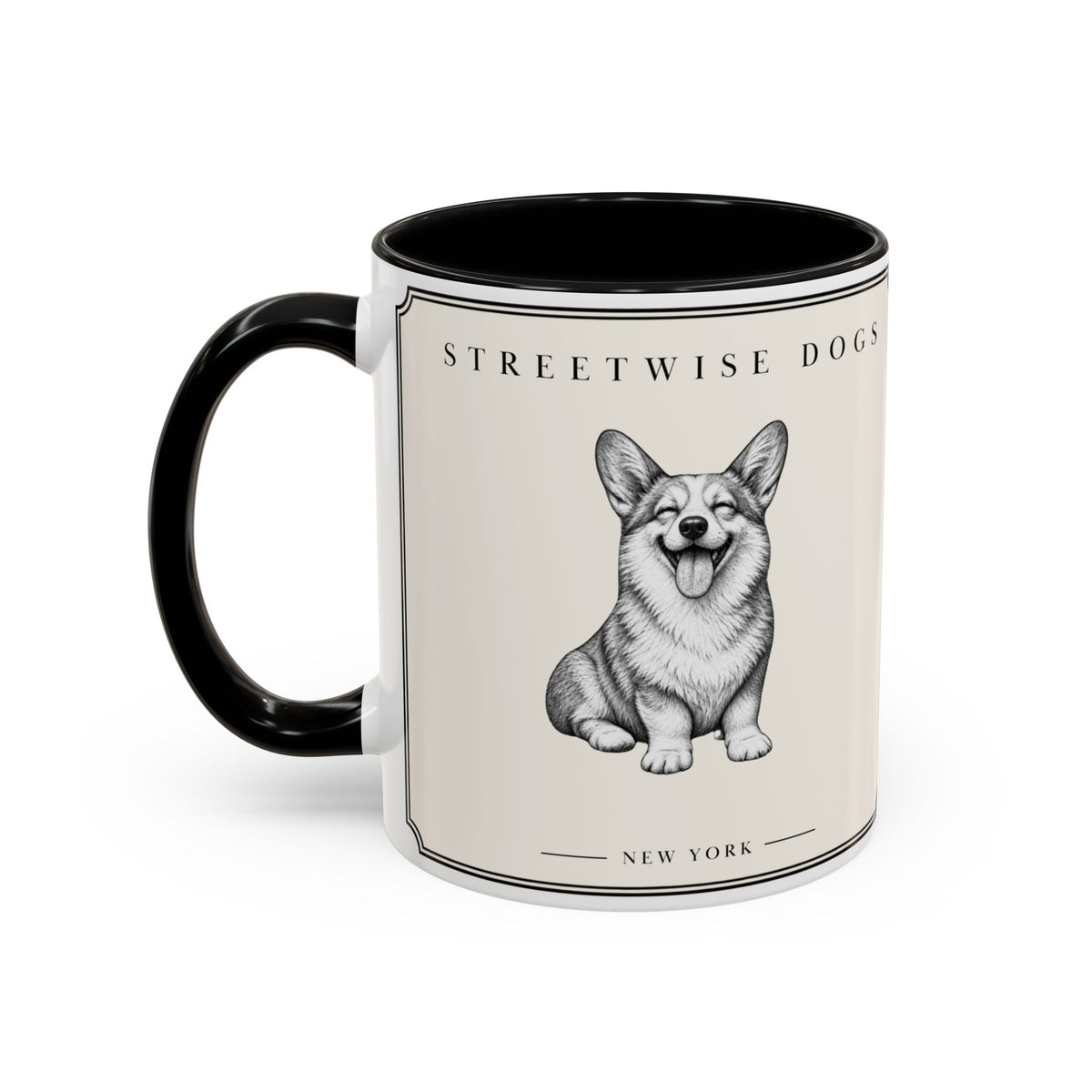 Corgi Smiling: Classic Accent Mug