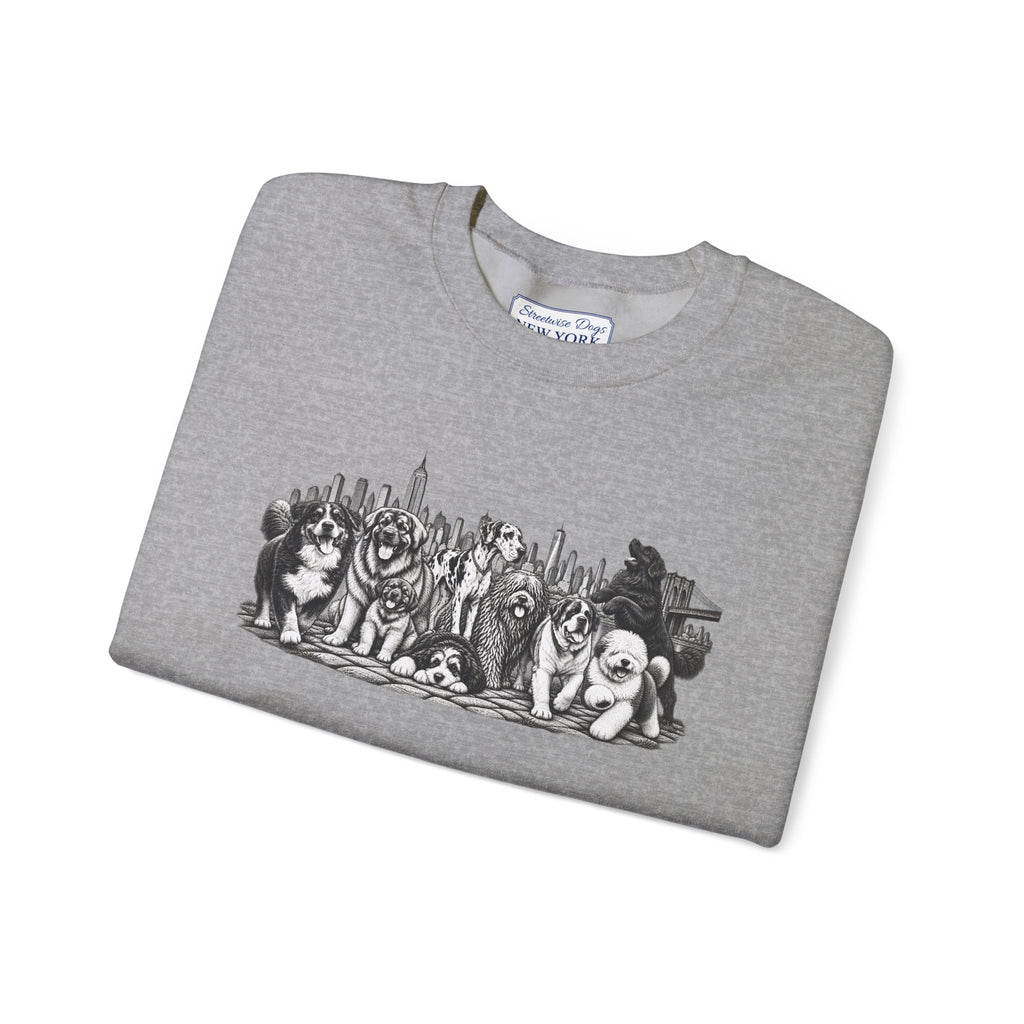 Large Dogs in New York: Unisex Extra Comfortable Sweatshirt