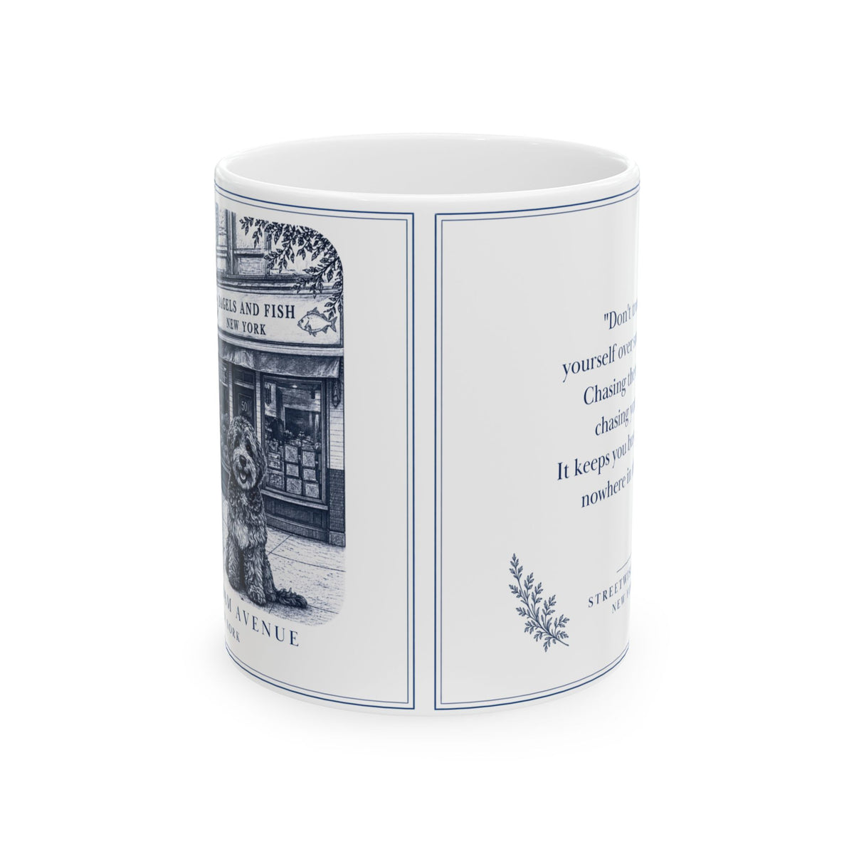Amsterdam Avenue New York, Labradoodle: Whimsical Wisdom Mug