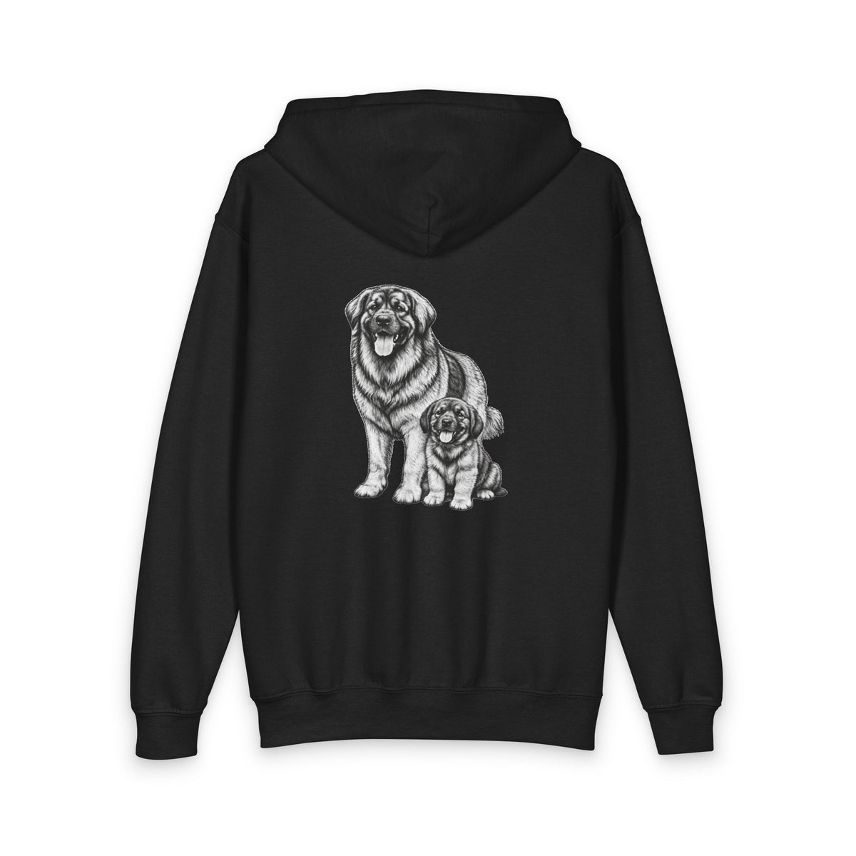 Leonberger, Youth Heavy Blend Zipped Unisex Hoodie