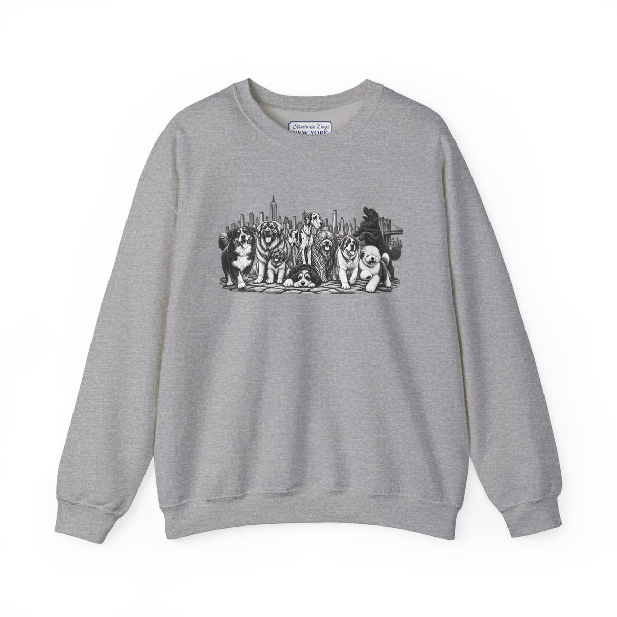 Large Dogs in New York: Unisex Extra Comfortable Sweatshirt