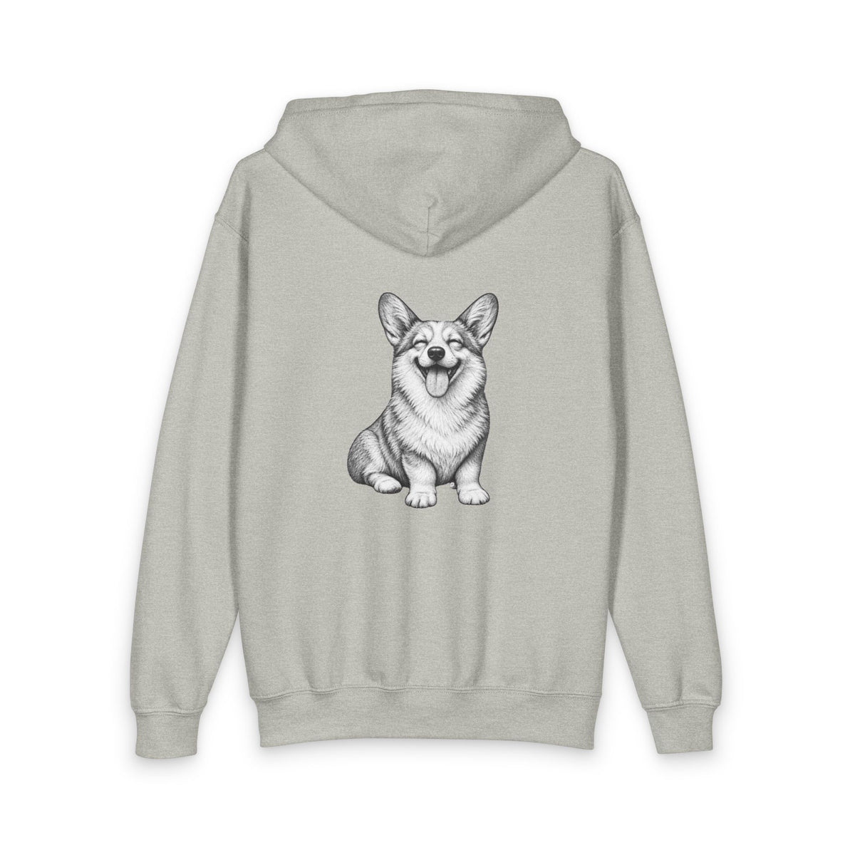 Corgi, Youth Heavy Blend Zipped Unisex Hoodie