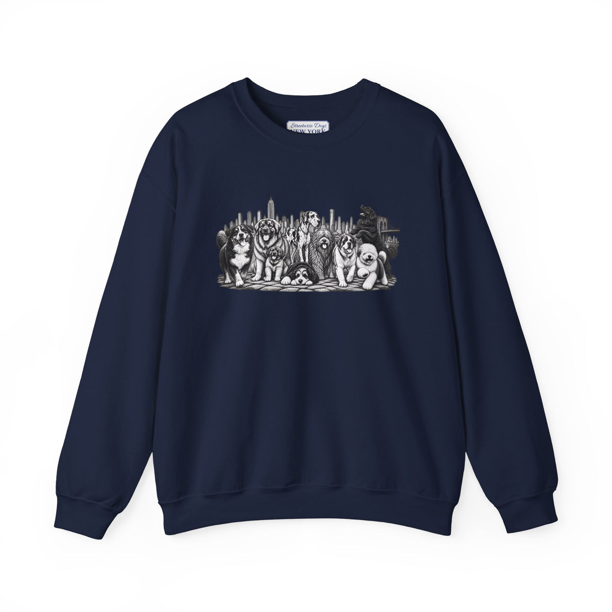 Large Dogs in New York: Unisex Extra Comfortable Sweatshirt