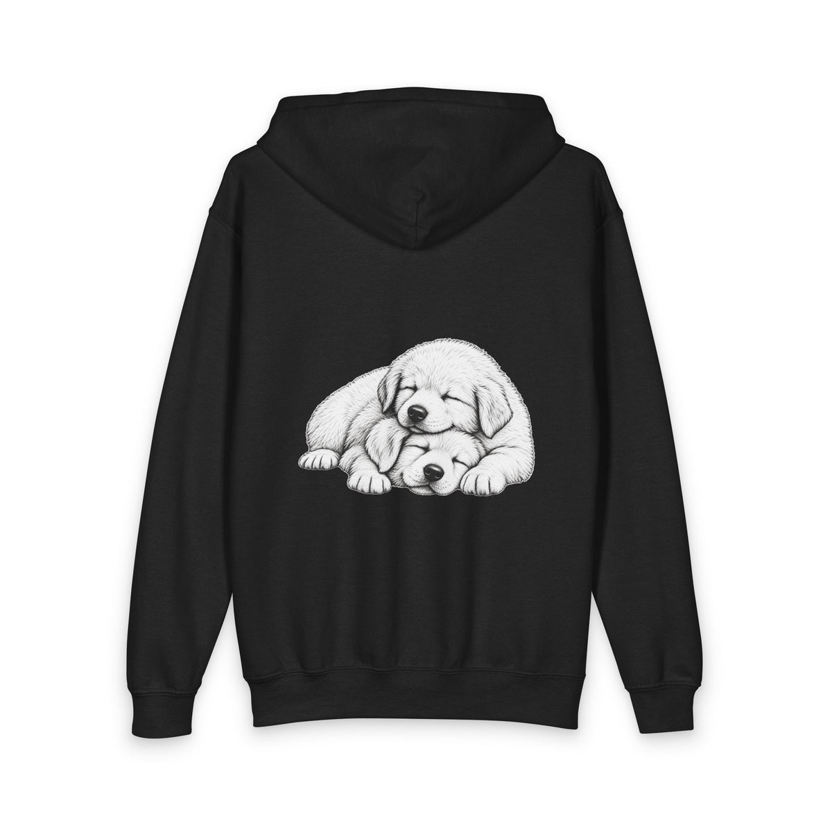 Great Pyrenees Puppies, Youth Heavy Blend Zipped Unisex Hoodie