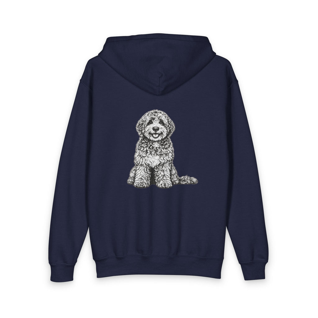Labradoodle, Youth Heavy Blend Zipped Unisex Hoodie