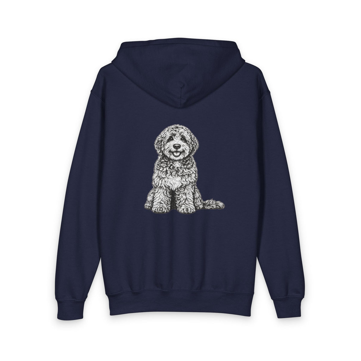 Labradoodle, Youth Heavy Blend Zipped Unisex Hoodie