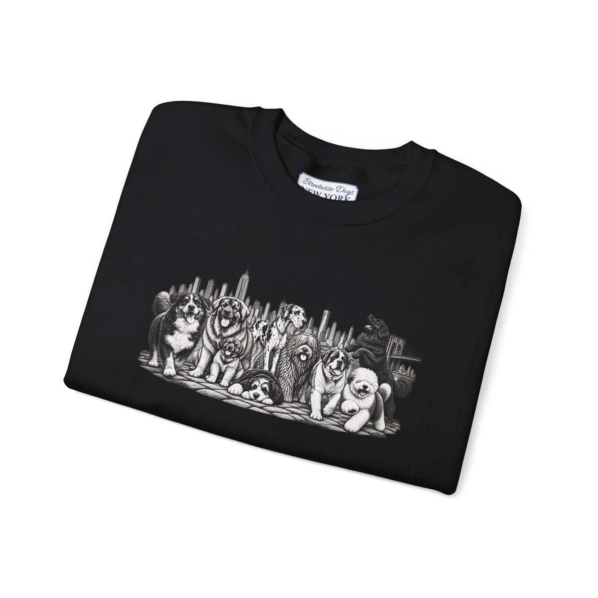 Large Dogs in New York: Unisex Extra Comfortable Sweatshirt