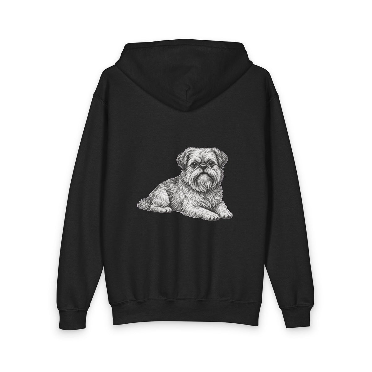 Brussels Griffon, Youth Heavy Blend Zipped Unisex Hoodie