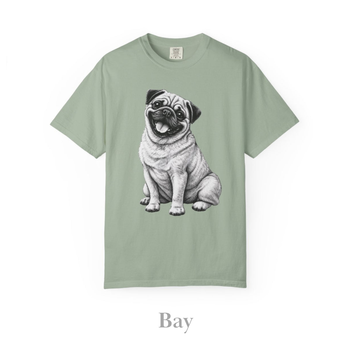 Pug, Illustrated Unisex T-Shirt | Exceptional Comfort