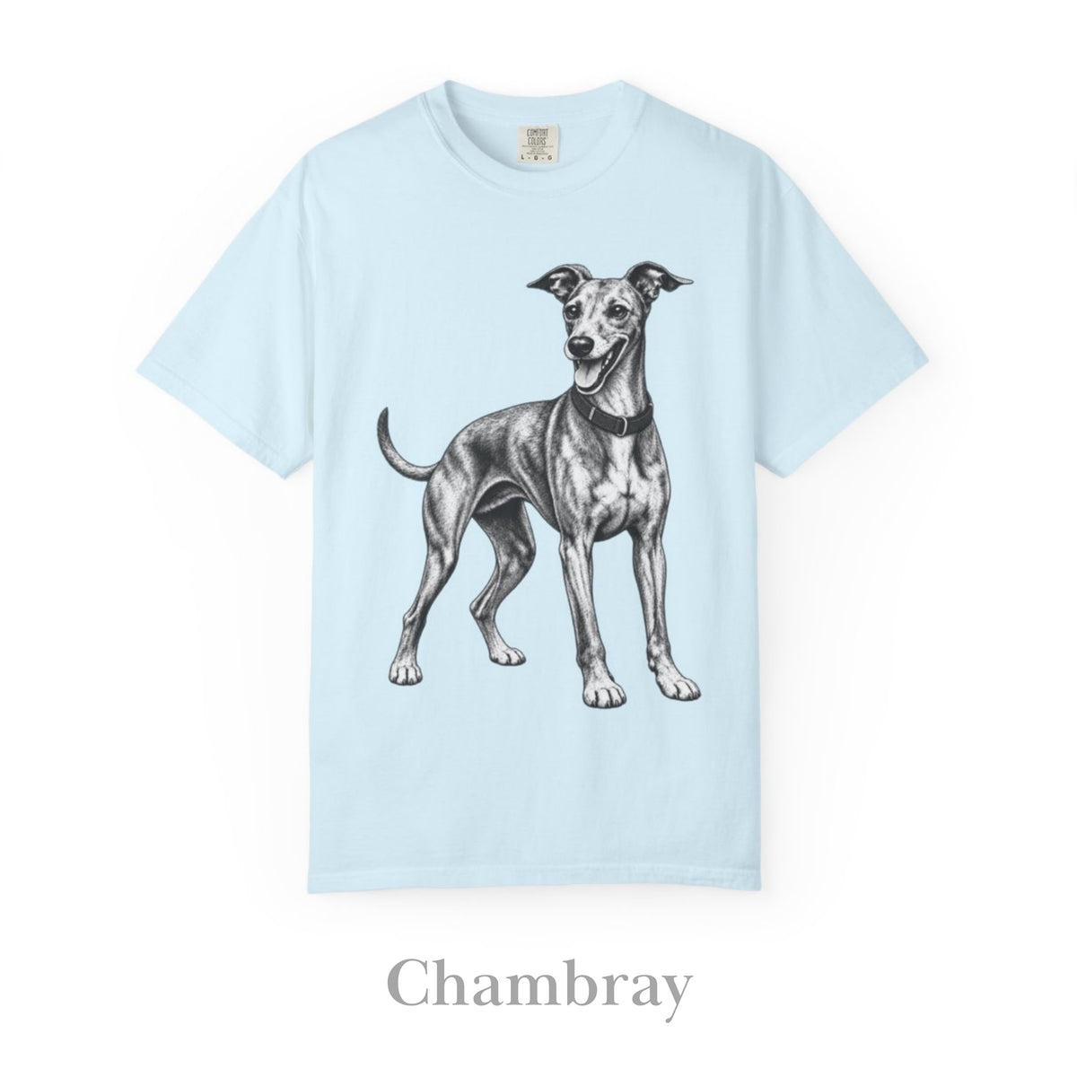 Greyhound, Illustrated Unisex T-Shirt | Exceptional Comfort