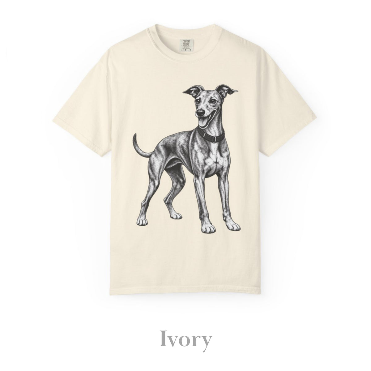 Greyhound, Illustrated Unisex T-Shirt | Exceptional Comfort