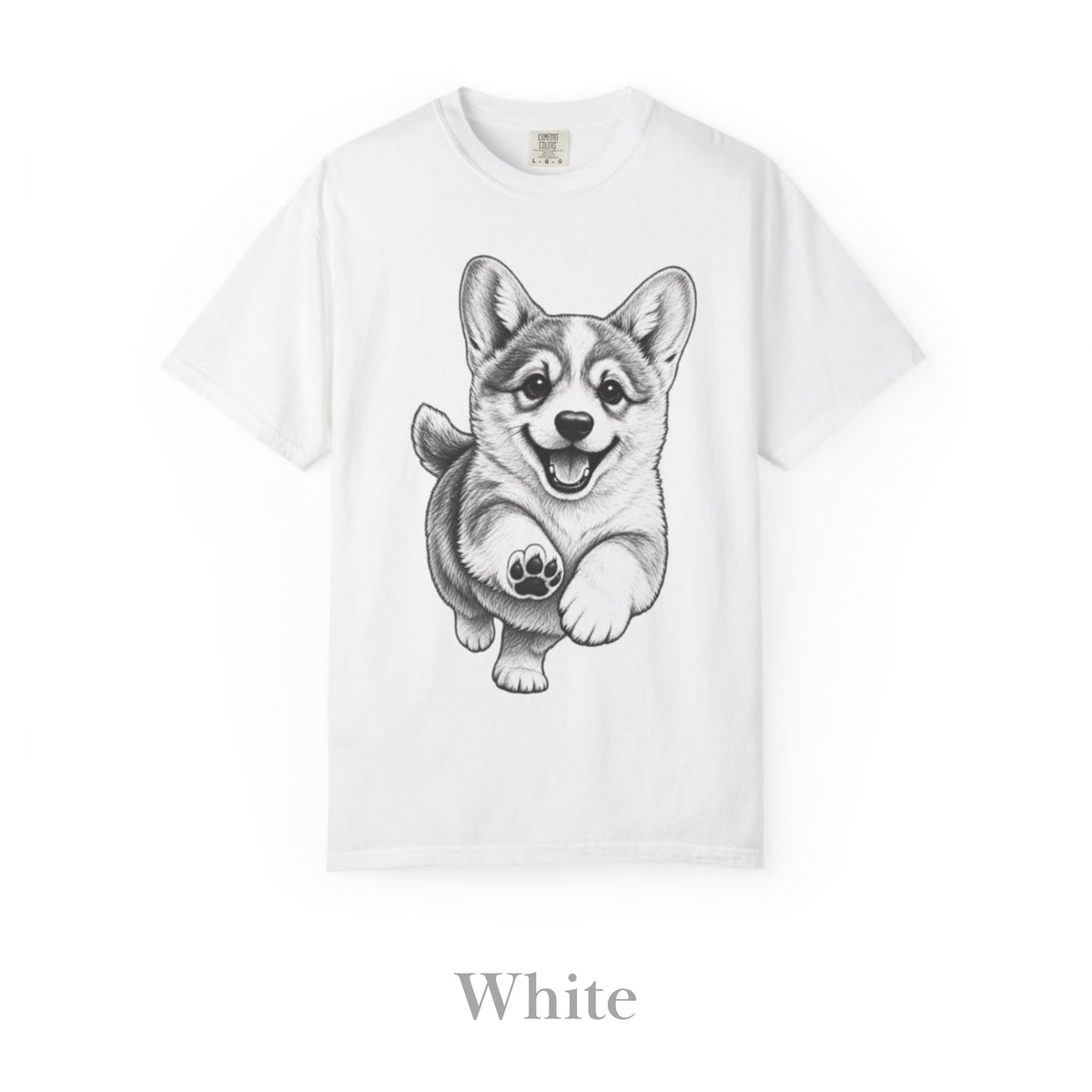 Corgi, Illustrated Unisex T-Shirt | Exceptional Comfort