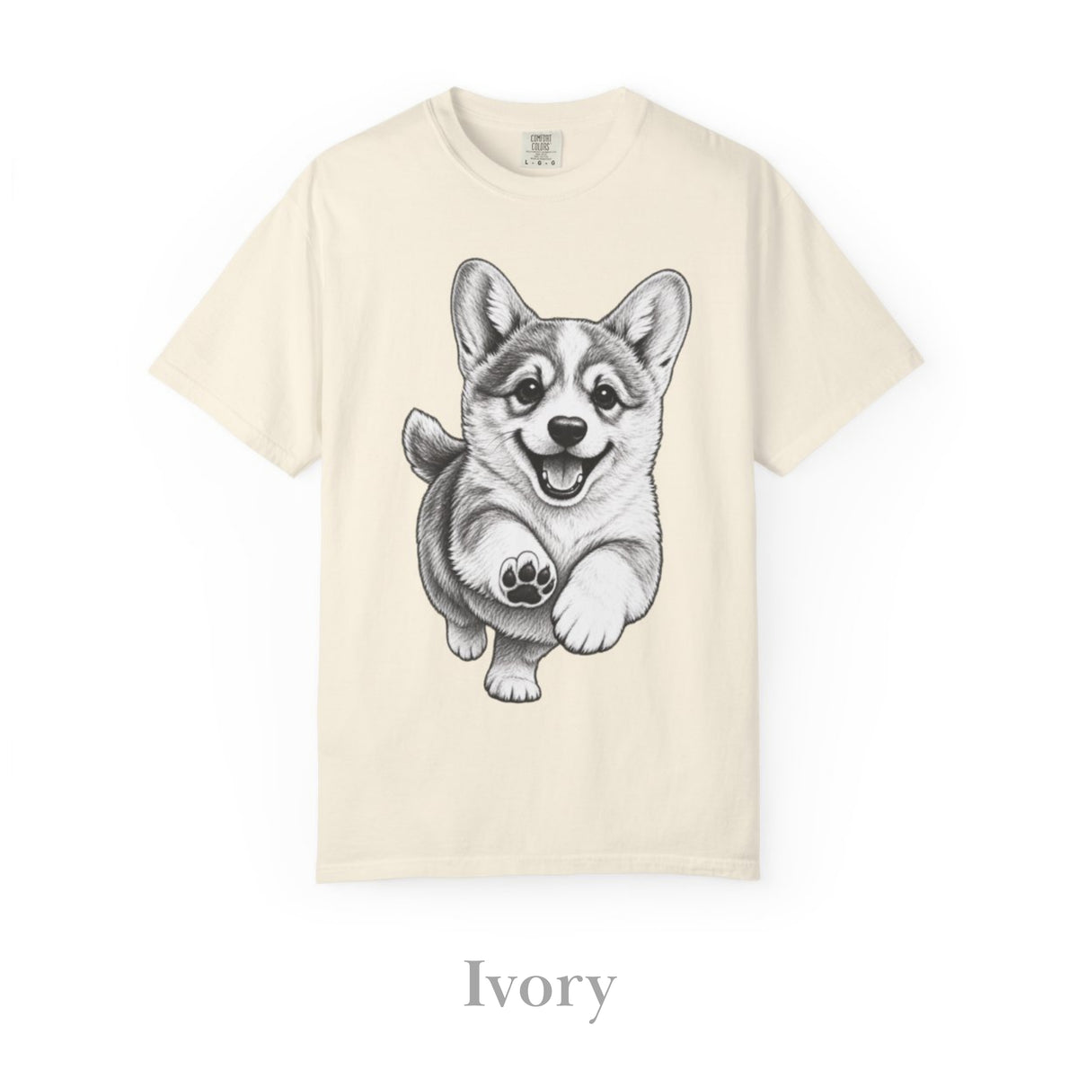 Corgi, Illustrated Unisex T-Shirt | Exceptional Comfort