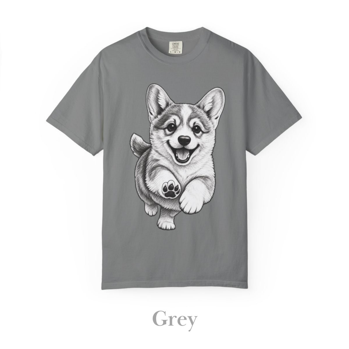 Corgi, Illustrated Unisex T-Shirt | Exceptional Comfort