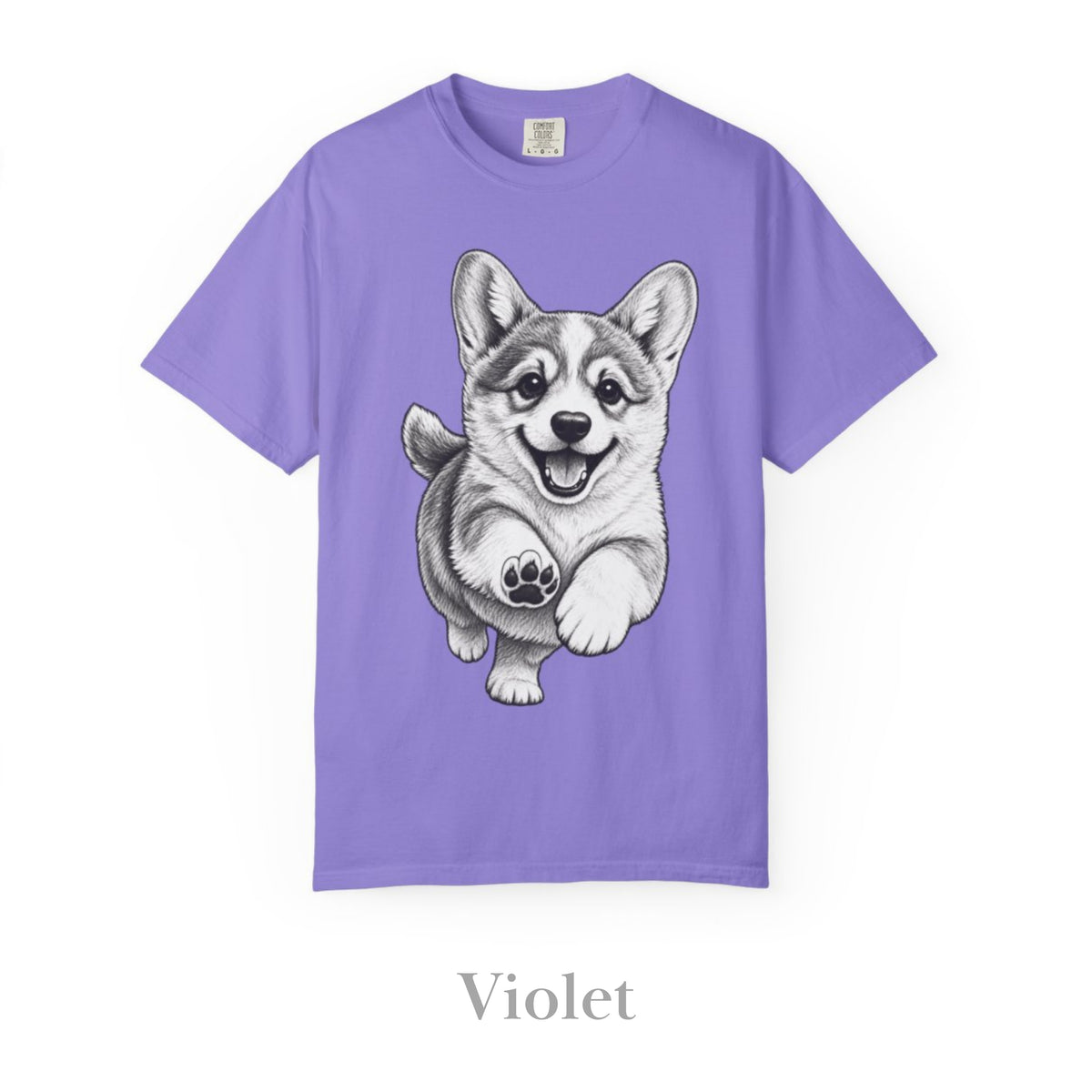 Corgi, Illustrated Unisex T-Shirt | Exceptional Comfort