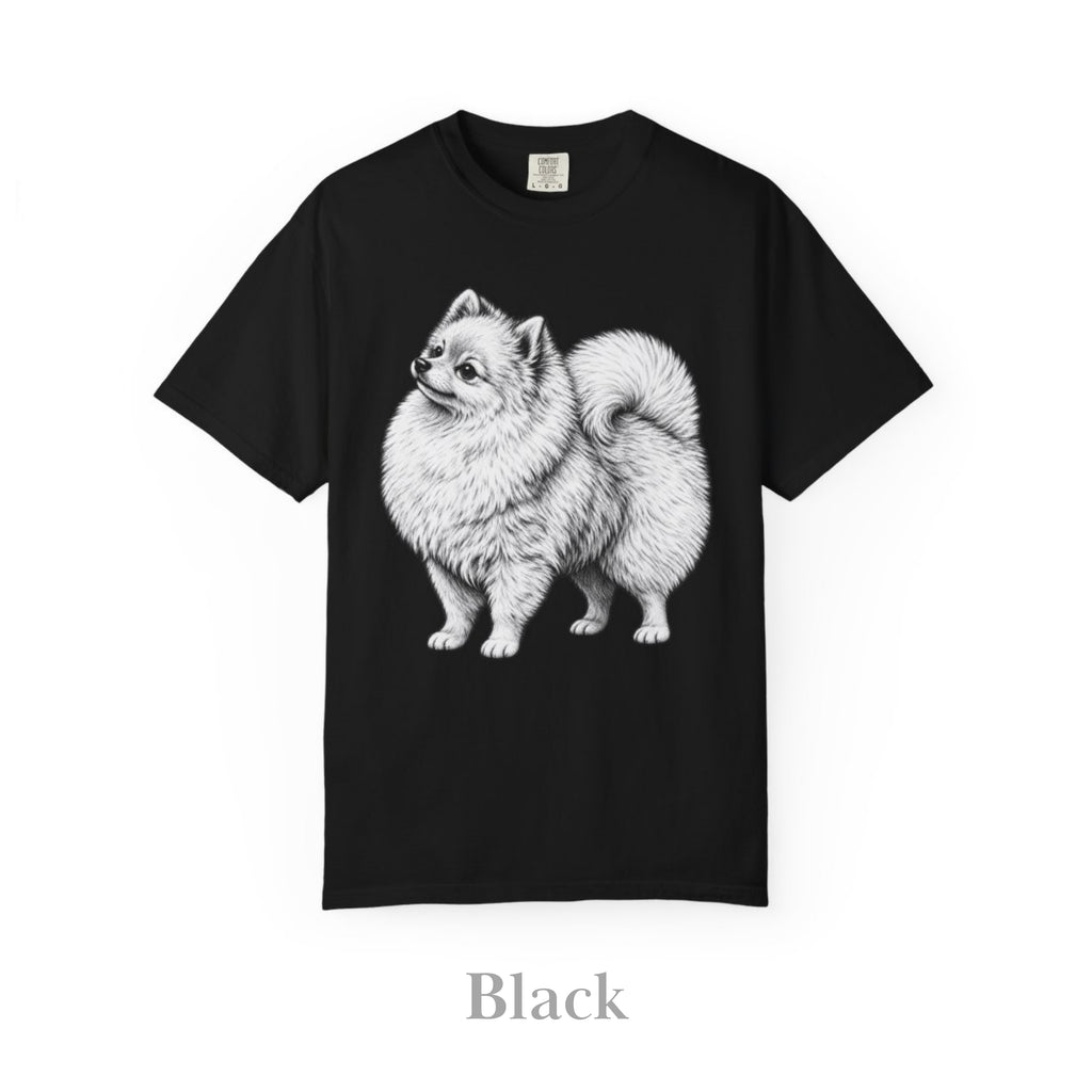 Pomeranian , Illustrated Unisex T-Shirt | Exceptional Comfort