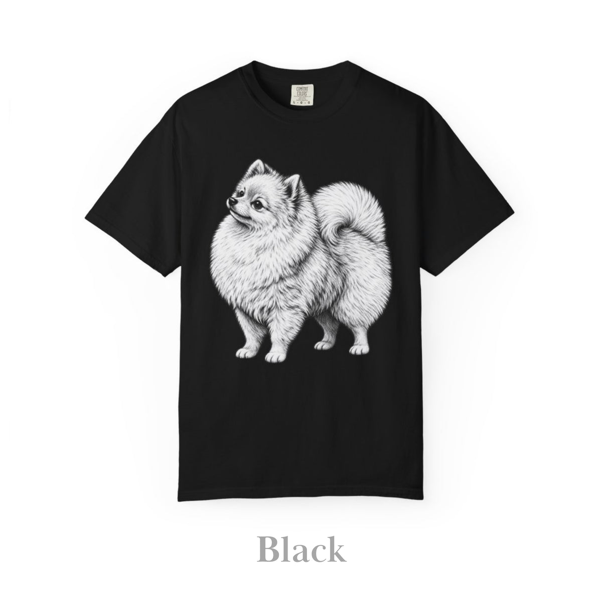 Pomeranian , Illustrated Unisex T-Shirt | Exceptional Comfort