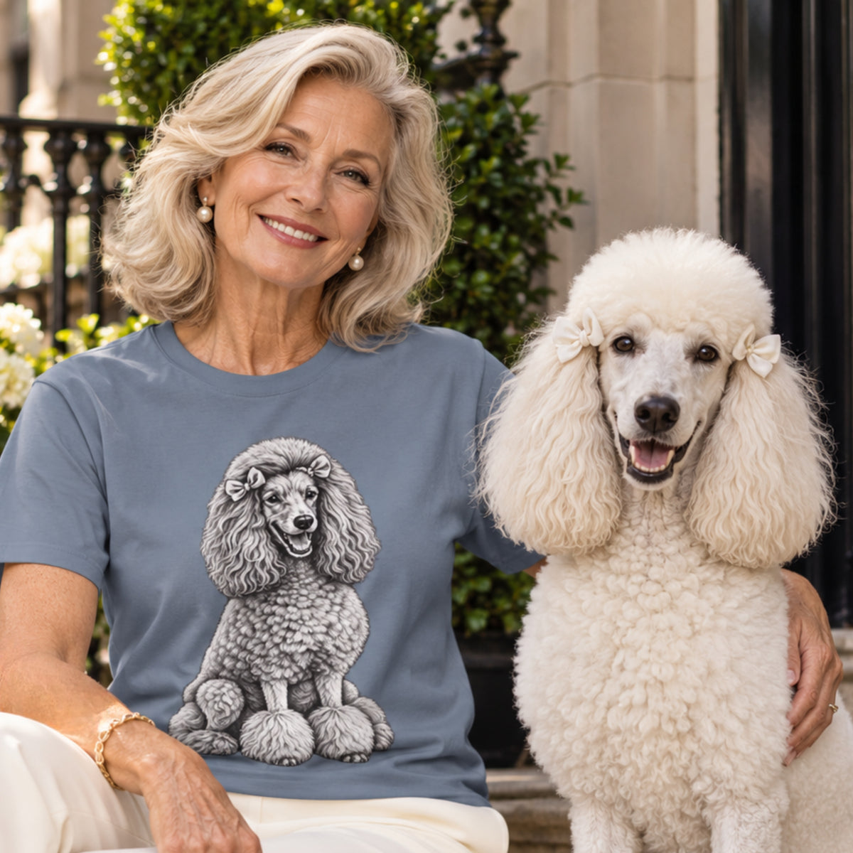 Poodle , Illustrated Unisex T-Shirt | Exceptional Comfort