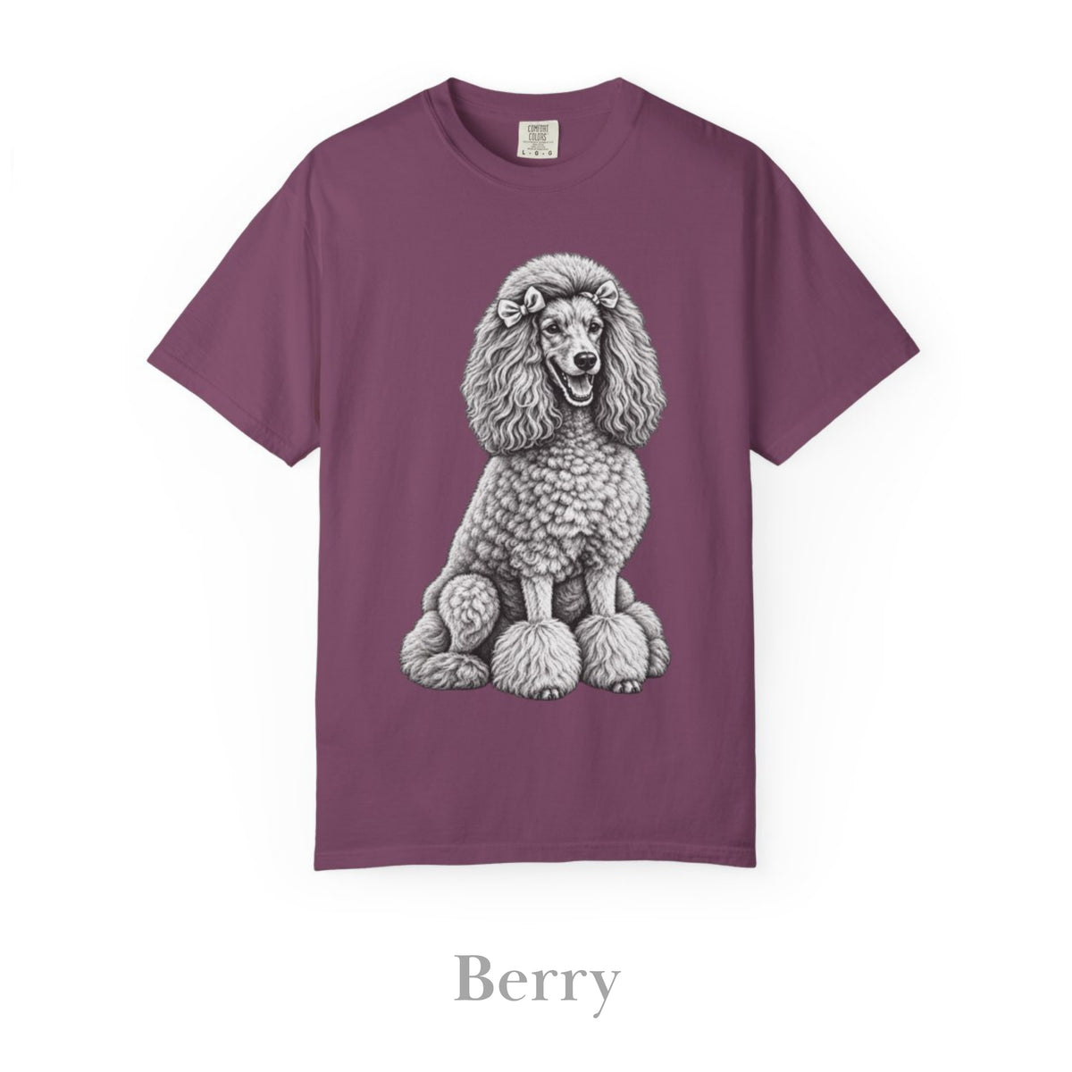 Poodle , Illustrated Unisex T-Shirt | Exceptional Comfort