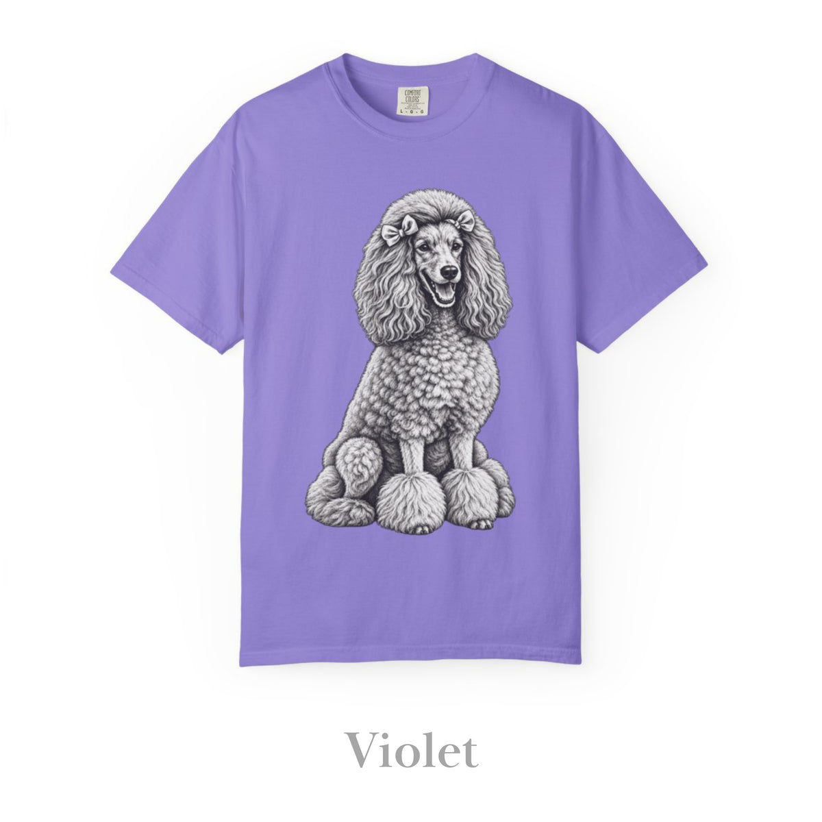 Poodle , Illustrated Unisex T-Shirt | Exceptional Comfort