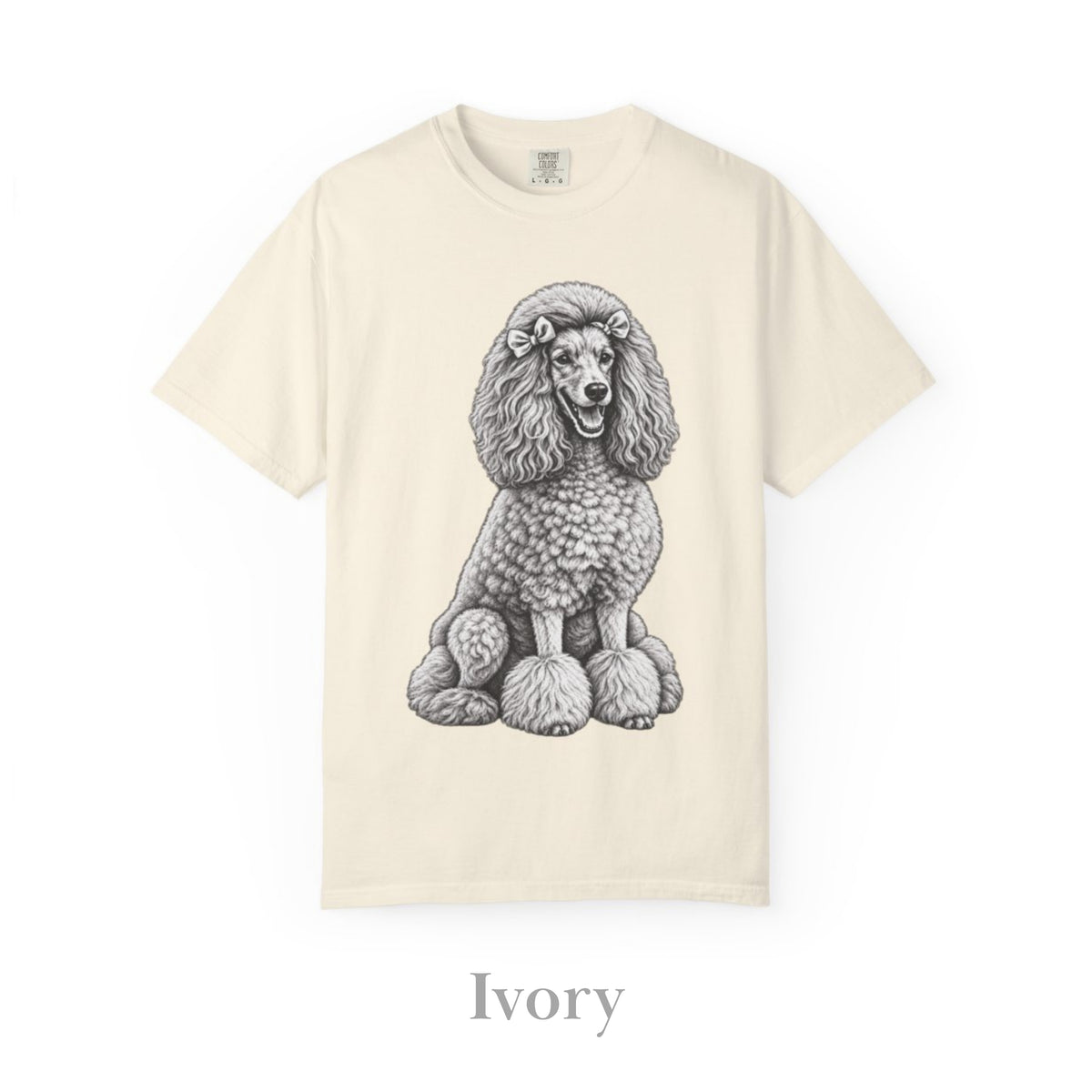 Poodle , Illustrated Unisex T-Shirt | Exceptional Comfort